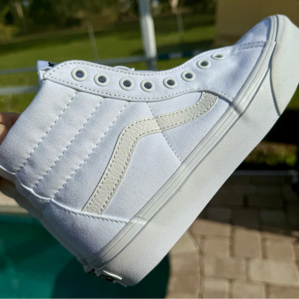Vans high top white